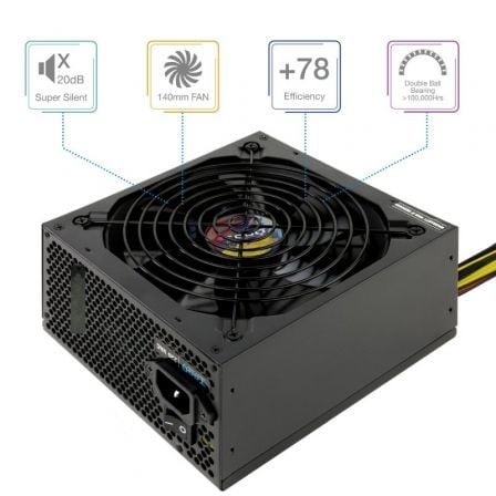 Fuente de Alimentación TooQ TQAPOLO-650SP/ 650W/ Ventilador 14cm - Imagen 4