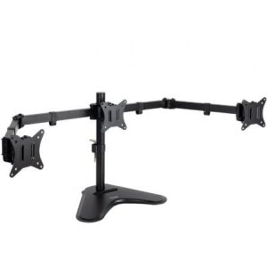 Soporte de Sobremesa para 3 Monitores TooQ DB1704TN-B/ Giratorio/ Inclinable/ hasta 7kg