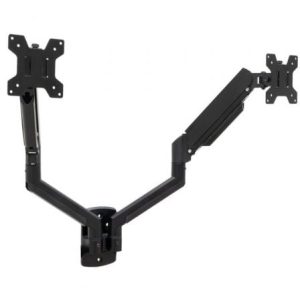 Soporte de Pared para 2 Monitores TooQ LP1434TNR-B/ Giratorio/ Inclinable/ Rotatorio/ hasta 10kg