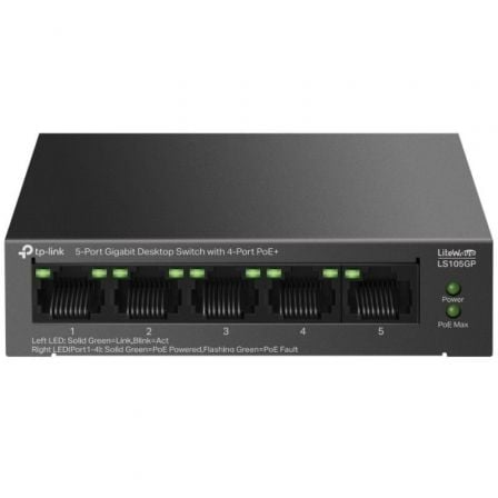 Switch TP-Link LS105GP 5 Puertos/ RJ-45 10/100/1000 PoE+ - Imagen 2