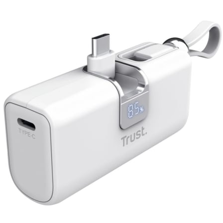 Powerbank 5000mAh Trust Pacto 26105/ 18W/ Blanca - Imagen 5