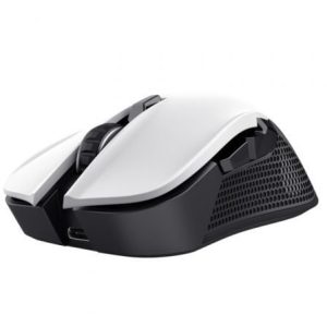 Ratón Gaming Inalámbrico Trust Gaming GXT 923W YBAR/ Batería recargable/ Hasta 7200 DPI/ Blanco