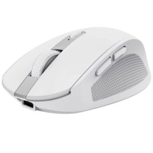 Ratón Inalámbrico Trust Ozaa Compact Wireless/ Batería recargable/ Hasta 3200 DPI/ Blanco
