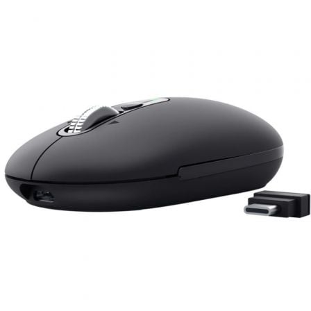Ratón Inalámbrico Trust Seron 26018/ Batería recargable/ Hasta 3200 DPI/ Negro - Imagen 5