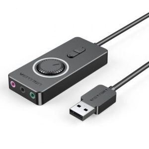 Tarjeta de Sonido Vention CDRBB/ USB Macho – 3x Jack 3.5 Hembra