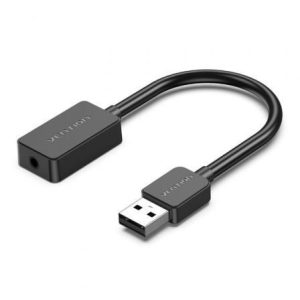 Tarjeta de Sonido Vention CDZB0/ USB Macho – 1x Jack 3.5 Hembra