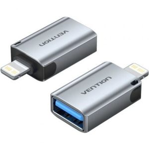 Adaptador OTG USB Vention CUCH0/ USB Hembra – Lightning Macho/ Azul