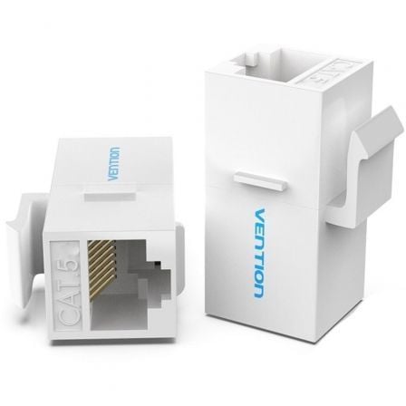 Adaptador Conector RJ45 VDD-B07-W Cat5 UTP/ RJ45 Hembra - RJ45 Hembra/ Blanco - Imagen 2
