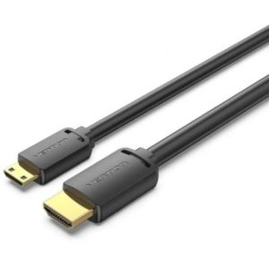 Cable HDMI 4K Vention AGHBG/ HDMI Macho – Mini HDMI Macho/ 3m/ Negro