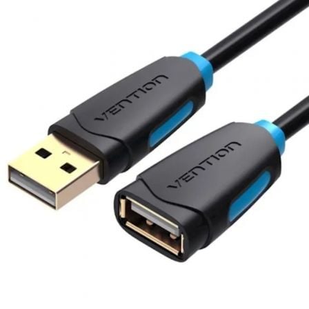 Cable Alargador USB 2.0 Vention CBCBI/ USB Macho - USB Hembra/ 3m/ Negro - Imagen 3