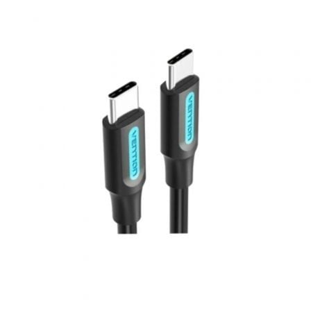 Cable USB 2.0 Tipo-C Vention COSBF/ USB Tipo-C Macho - USB Tipo-C Macho/ Hasta 60W/ 480Mbps/ 1m/ Negro - Imagen 3