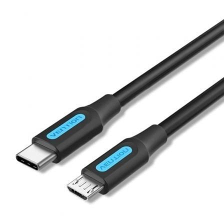 Cable USB 2.0 Tipo-C Vention COVBD/ USB Tipo-C Macho - MicroUSB Macho/ 480Mbps/ 50cm/ Negro - Imagen 4