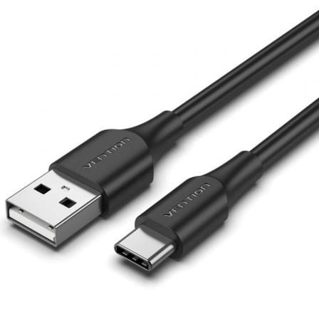 Cable USB 2.0 Tipo-C Vention CTHBD/ USB Tipo-C Macho - USB Macho/ 480Mbps/ 50cm/ Negro - Imagen 2