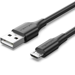 Cable USB 2.0 Vention CTIBH/ USB Macho – MicroUSB Macho/ Hasta 60W/ 480Mbps/ 2m/ Negro