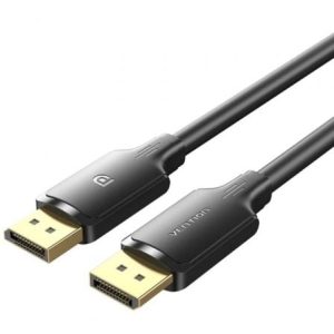 Cable Conversor Vention HAKBH/ DisplayPort Macho – DisplayPort 4K Macho/ 2m/ Negro