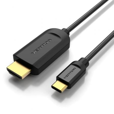 Cable Conversor HDMI 1.4 4K Vention CGUBH/ USB Tipo-C Macho - HDMI Macho/ 2m/ Negro - Imagen 5