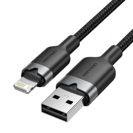 Cable USB Lightning Vention LANBH/ USB Macho - Lightning Macho/ 480Mbps/ 2m/ Negro - Imagen 4