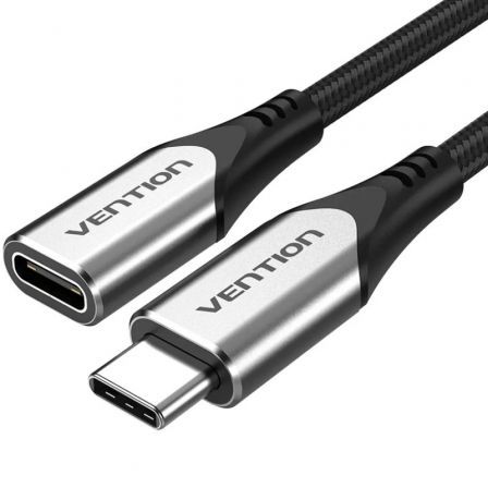 Cable Alargador USB 3.1 Tipo-C Vention TABHF/ USB Tipo-C Macho - USB Tipo-C Hembra/ Hasta 60W/ 5Gbps/ 1m/ Gris - Imagen 4