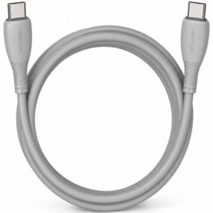 Cable USB 2.0 Tipo-C Vention TRVHH/ USB Tipo-C Macho – USB Tipo-C Macho/ Hasta 60W/ 480Mbps/ 2m/ Gris