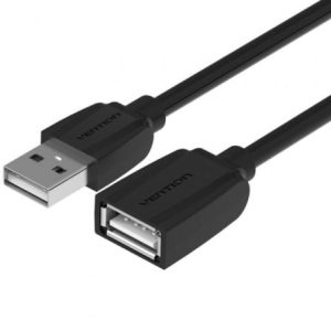 Cable Alargador USB 2.0 Vention VAS-A44-B500/ USB Macho – USB Hembra/ 5m/ Negro