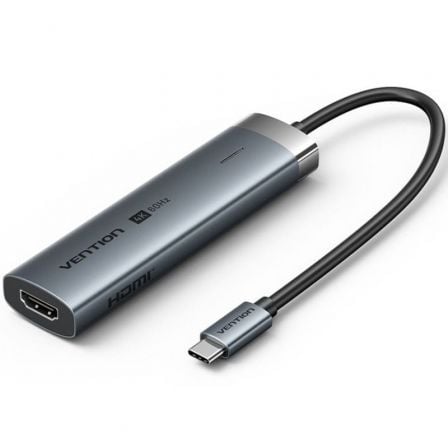 Docking USB Tipo-C Vention TGMHB/ 3xUSB/ 1xHDMI 4K/ 1xUSB Tipo-C PD/ Gris - Imagen 5