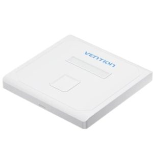 Placa de Pared Keystock Vention IFDW0/ 1 Puertos RJ45