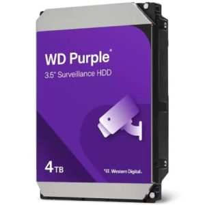 Disco Duro Western Digital WD Purple Surveillance 4TB/ 3.5″/ SATA III/ 128MB