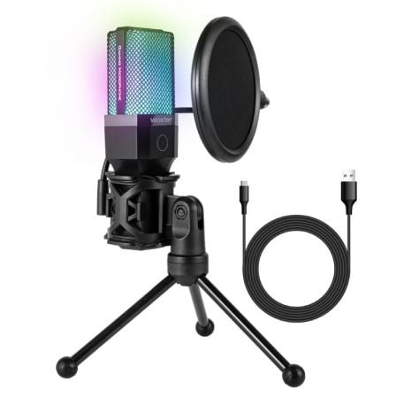 Micrófono Woxter Mic Studio 65 RGB/ USB 2.0 - Imagen 4