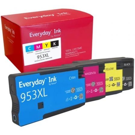 Cartucho de Tinta compatible Xerox 006R04988 compatible con HP 953XL MultiPack/ 1600 páginas/ Negro/ Cian/ Magenta/ Amarillo - Imagen 5