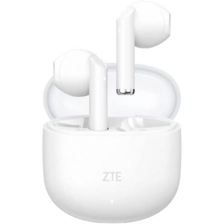 Auriculares Bluetooth ZTE Buds 2 con estuche de carga/ Autonomía 5h/ Blancos - Imagen 2
