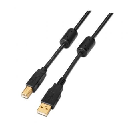 Cable USB 2.0 Impresora Aisens A101-0011/ USB Tipo-B Macho - USB Macho/ 5m/ Negro - Imagen 6