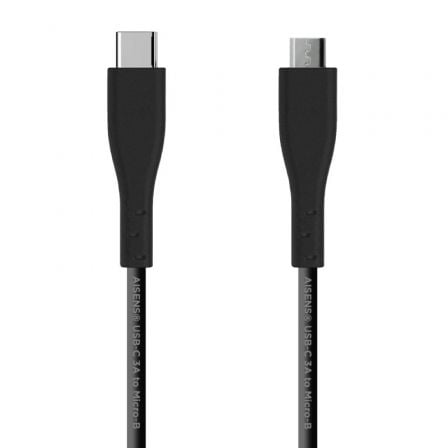 Cable USB 2.0 Aisens A107-0349/ USB Tipo-C Macho - MicroUSB Macho/ 480Mbps/ 1m/ Negro - Imagen 7