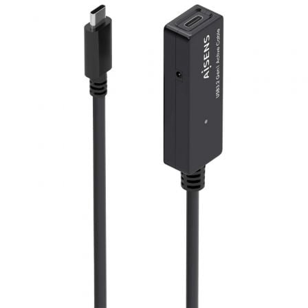Cable Alargador USB 3.2 con Amplificador Aisens A107-0869/ USB Tipo-C Macho - USB Tipo-C Hembra/ Hasta 100W/ 20Gbps/ 5m/ Negro - Imagen 8