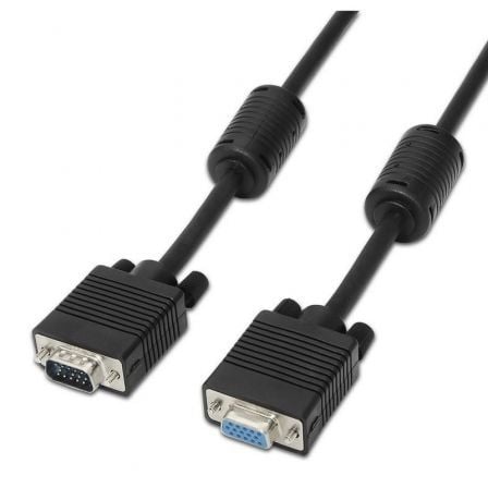 Cable Alargador SVGA Aisens A113-0078/ VGA Macho - VGA Hembra/ Hasta 3W/ 10Mbps/ 1.8m/ Negro - Imagen 6