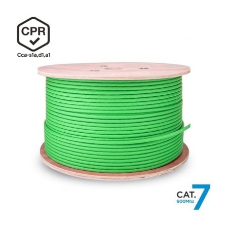 Bobina de Cable RJ45 SFTP AWG23 LSZH CPR Cca Aisens A146-0667 Cat.7/ 305m/ Verde - Imagen 4