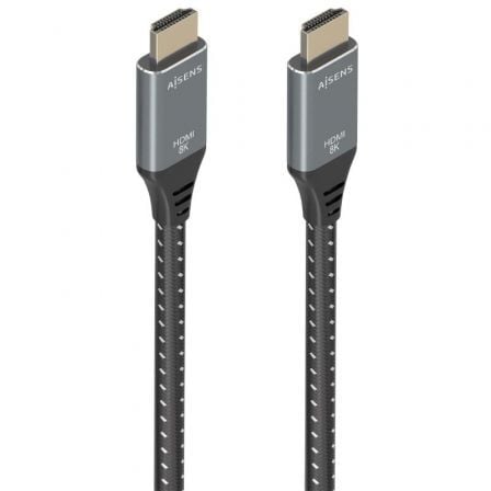 Cable HDMI 2.1 8K Aisens A150-0876/ HDMI Macho - HDMI Macho/ 5m/ Gris y Negro - Imagen 7