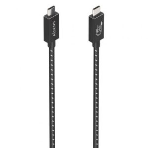 Cable USB 4.0 Tipo-C Aisens A156-0867/ USB Tipo-C Macho – USB Tipo-C Macho/ Hasta 240W/ 40Gbps/ 1m/ Gris
