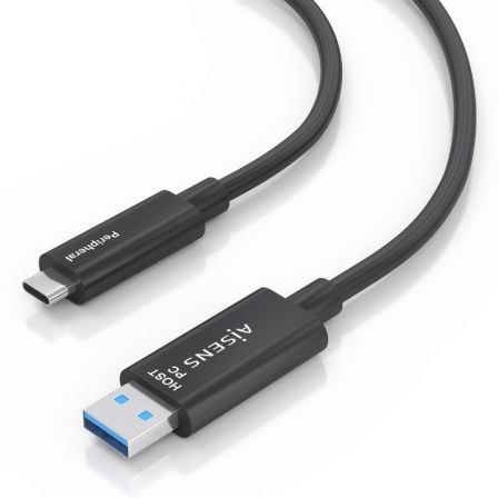 Cable USB 3.2 Tipo-C AOC Aisens A157-0925/ USB Tipo-C Macho - USB Macho/ 10Gbps/ 15m/ Negro - Imagen 3