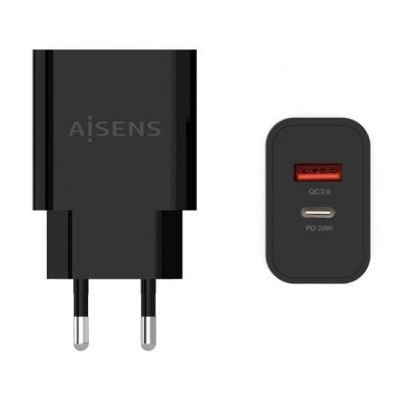 Cargador de Pared Aisens A110-0682/ 1xUSB Tipo-C/ 1x USB/ 20W - Imagen 7