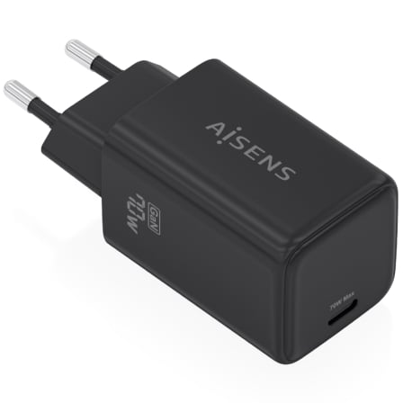 Cargador de Pared GaN Aisens ASCH-70W1P089-BK/ 1xUSB Tipo-C/ 70W - Imagen 3