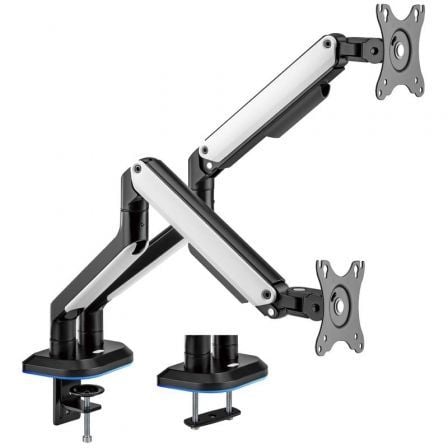 Soporte Gaming para 2 Monitores Aisens DT32TSR-297/ hasta 9kg/ con Iluminación RGB - Imagen 7