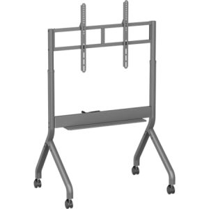 Soporte de Suelo Inclinable/ Giratorio con Ruedas y Manivela Aisens FT90E-469 para TV 55-90″/ hasta 90kg