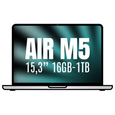 Apple Macbook Air 15,3"/ M5 10-Core CPU/ 16GB/ 1TB SSD/ 10-Core GPU/ Plata - Imagen 3