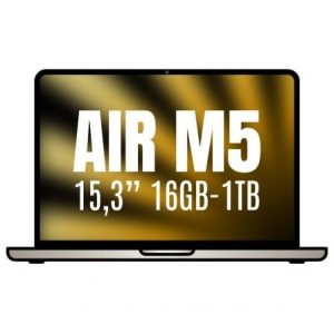 Apple Macbook Air 15,3″/ M5 10-Core CPU/ 16GB/ 1TB SSD/ 10-Core GPU/ Blanco Estrella