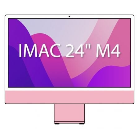 Apple iMac 24" Retina 4,5K / M4 10-Core CPU/ 16Gb/ 512Gb SSD/ 10-Core GPU/ Rosa - Imagen 3