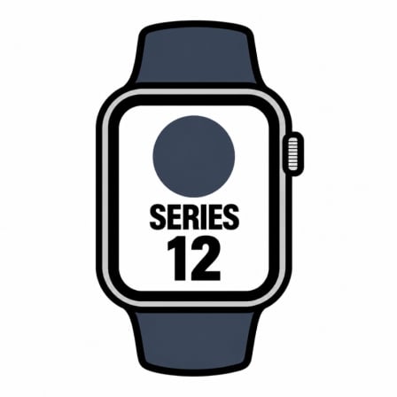 Apple Watch Series 12/ GPS/ 46mm/ Gris Espacial/ Correa Deportiva Azul Marino (M/L) - Imagen 7