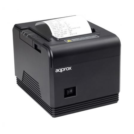 Impresora de Tickets Approx appPOS80AM3/ Térmica/ Ancho papel 80mm/ USB-RS232-Ethernet/ Negra - Imagen 6