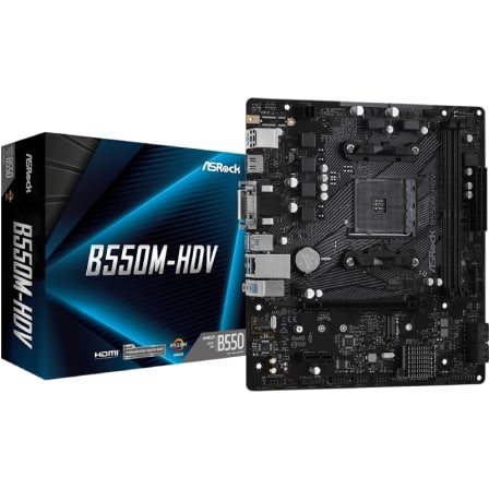 Placa Base Asrock B550M-HDV/ DDR4/ PCIe 4.0/ Socket AM4/ Micro ATX - Imagen 4