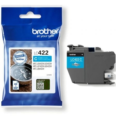 Cartucho de Tinta Original Brother LC-422/ Cian - Imagen 2
