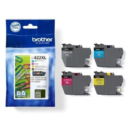 Cartucho de Tinta Original Brother LC-422XL Alta Capacidad Multipack/ Cian/ Magenta/ Amarillo/ Negro - Imagen 4